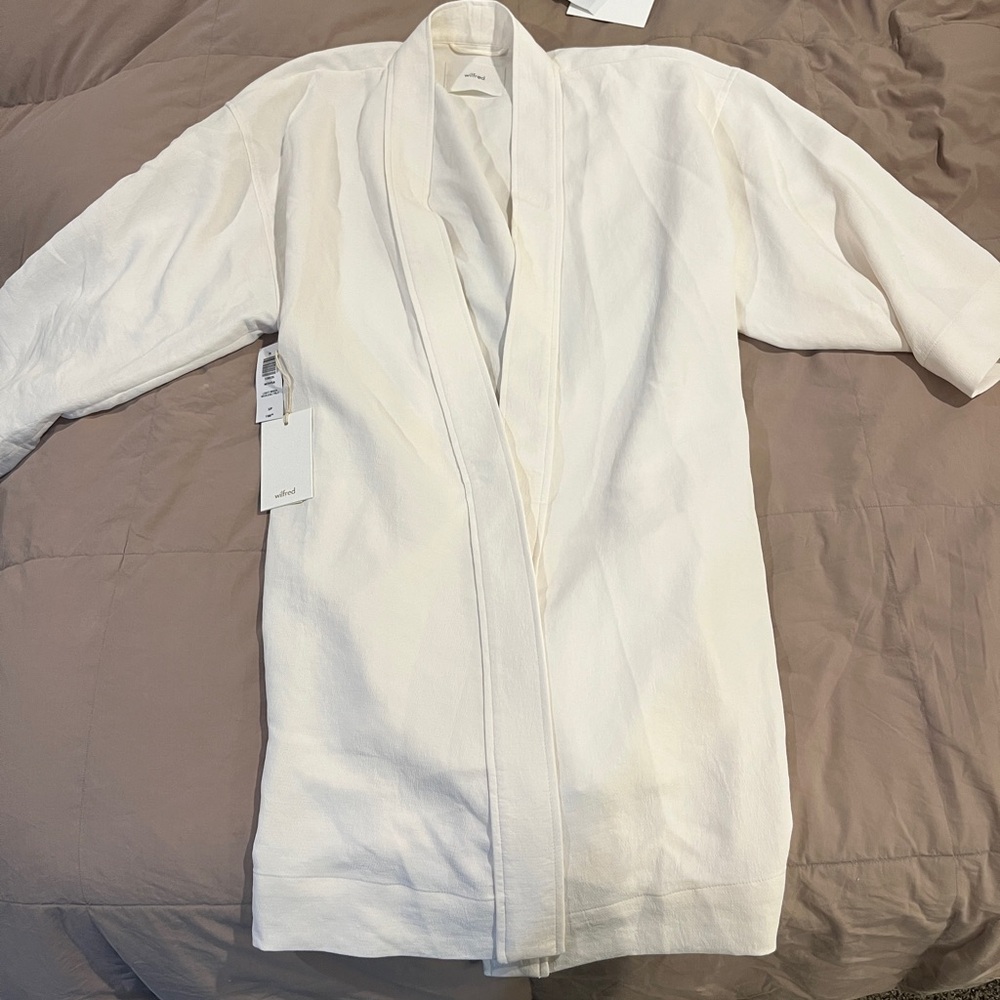 NWT Aritzia Wilfred Novoa Robe Size S Light Birch